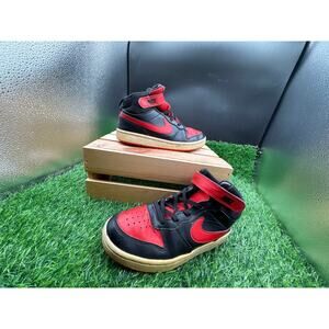 Nike Court Borough- Sneakers - Red/Black/White- Size 2.5Y